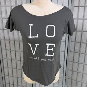 Karma Collective - Women's Black Graphic Tee, Size XS